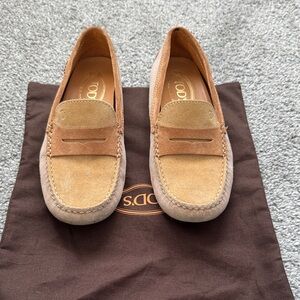 Tod's Two-Tone Suede Loafers for Women